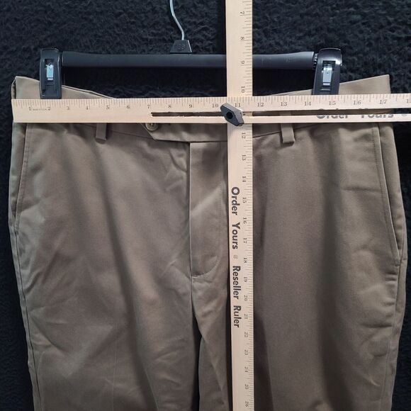 Jos. A. Bank Mens Pants Khaki Size 36Wx32L 100% Cotton Pockets Belt Loops Zipper - Picture 3 of 12